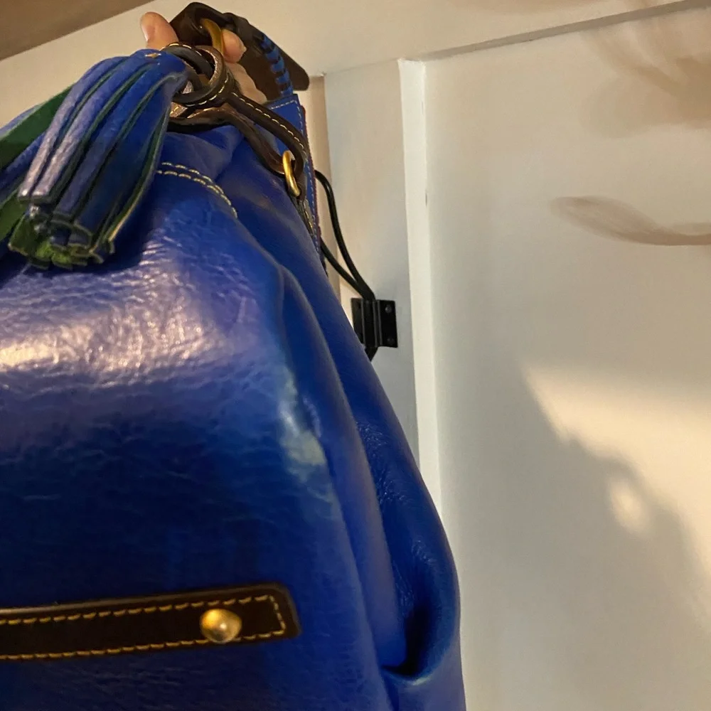 *SOLD*Dooney and Bourke Toledo Hobo in Royal Blue Should Bag - Picture 6 of 10